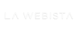 Weisser Schriftzug La Webista